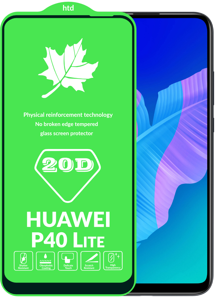 Захисне скло DK Full Glue 20D для Huawei P40 Lite-0